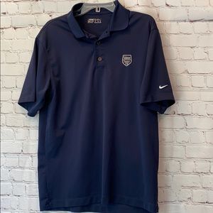 Nike Fit Dry Navy Golf Polo Shirt Size M